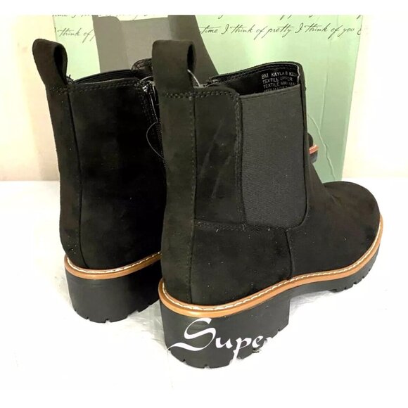 Kensie | Shoes | Kensie Kayla B Black Textile Ankle Boots  Kensie Women\'s KAYLA B Suede Ankle Boots - BLACK